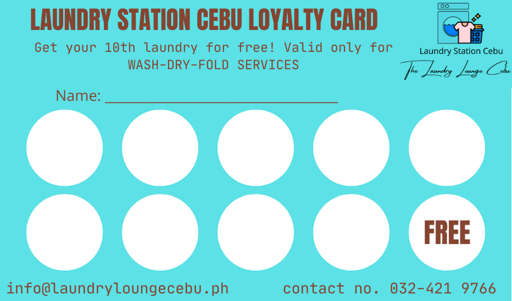 Laundry Station Cebu Loyalty Card